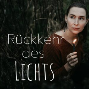 frau im kerzenschein