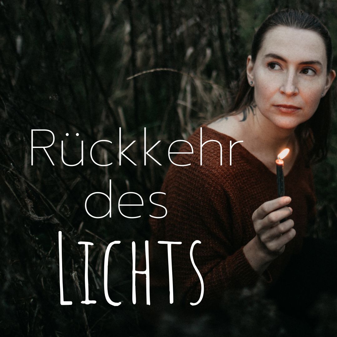 frau im kerzenschein